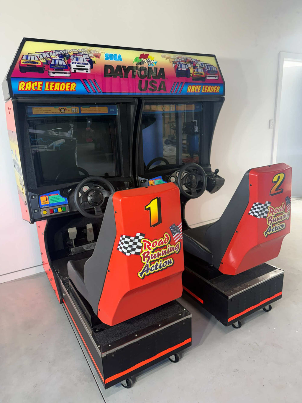 SEGA Daytona USA 2 Player Twin Racing Arcade Machine – Refurbished & Fully Working