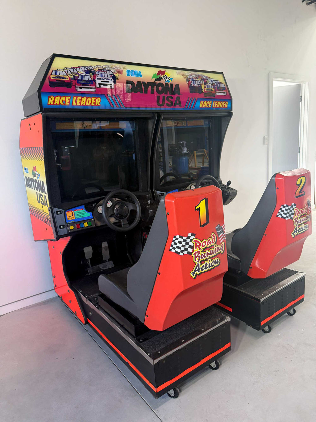 SEGA Daytona USA 2 Player Twin Racing Arcade Machine – Refurbished & Fully Working