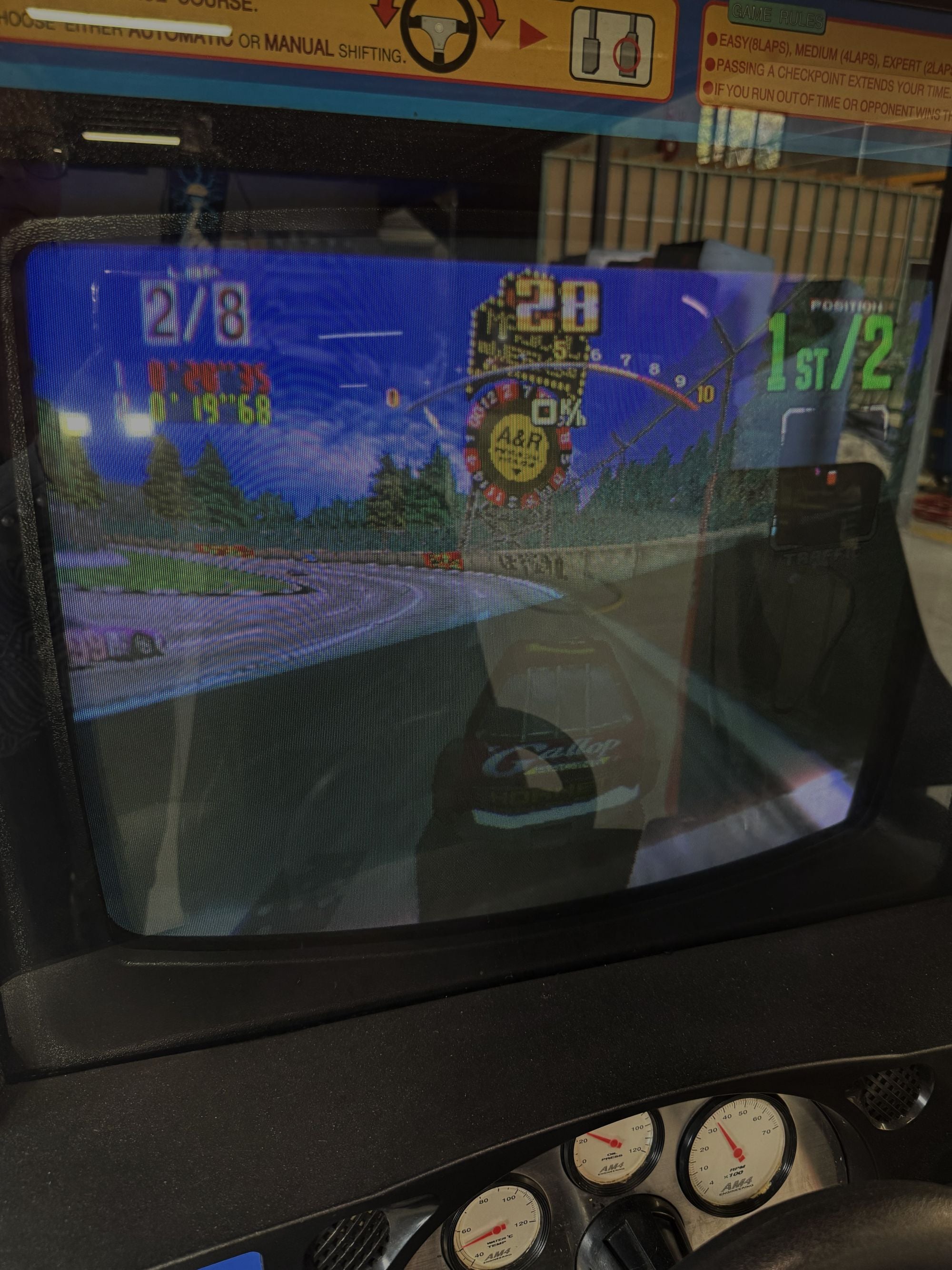 SEGA Daytona USA 2 Player Twin Racing Arcade Machine – Refurbished & Fully Working