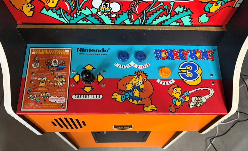 🐵 Donkey Kong 3 Arcade Machine — Restored with New Artwork