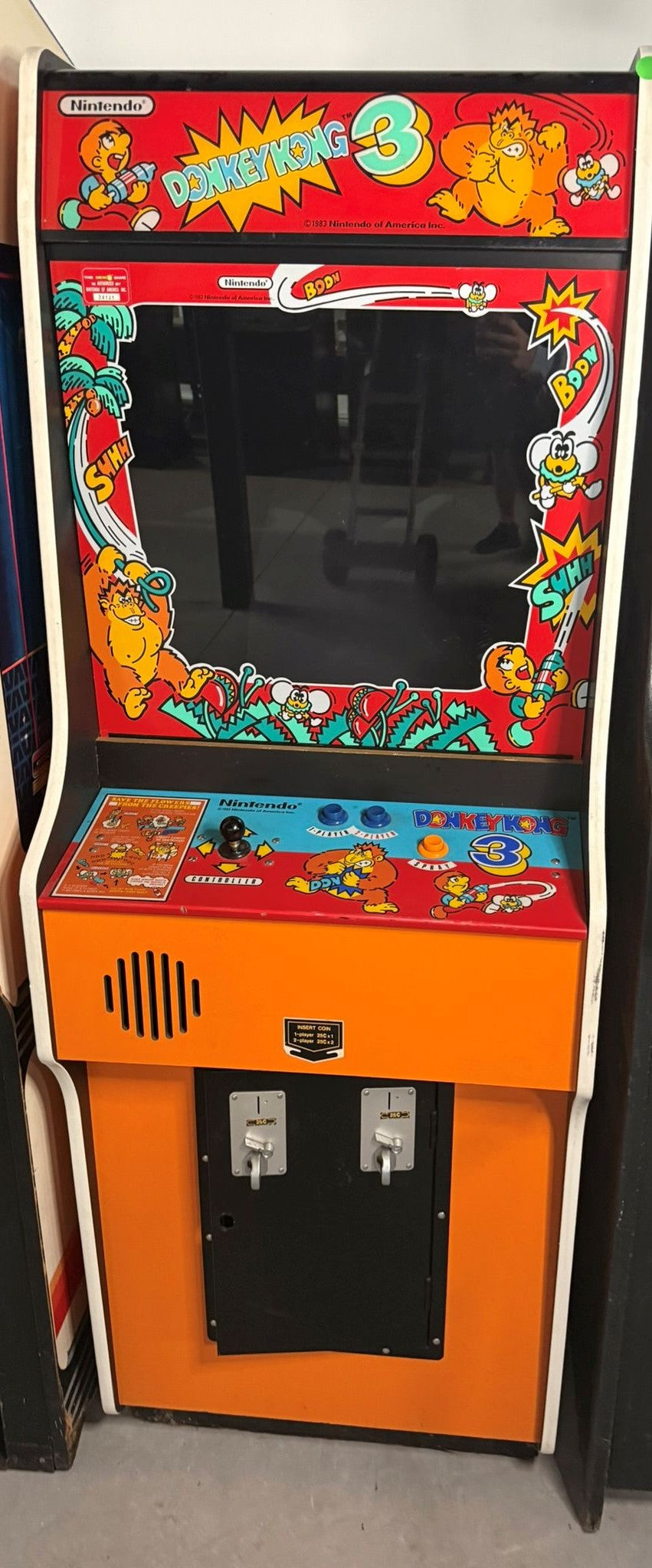 🐵 Donkey Kong 3 Arcade Machine — Restored with New Artwork
