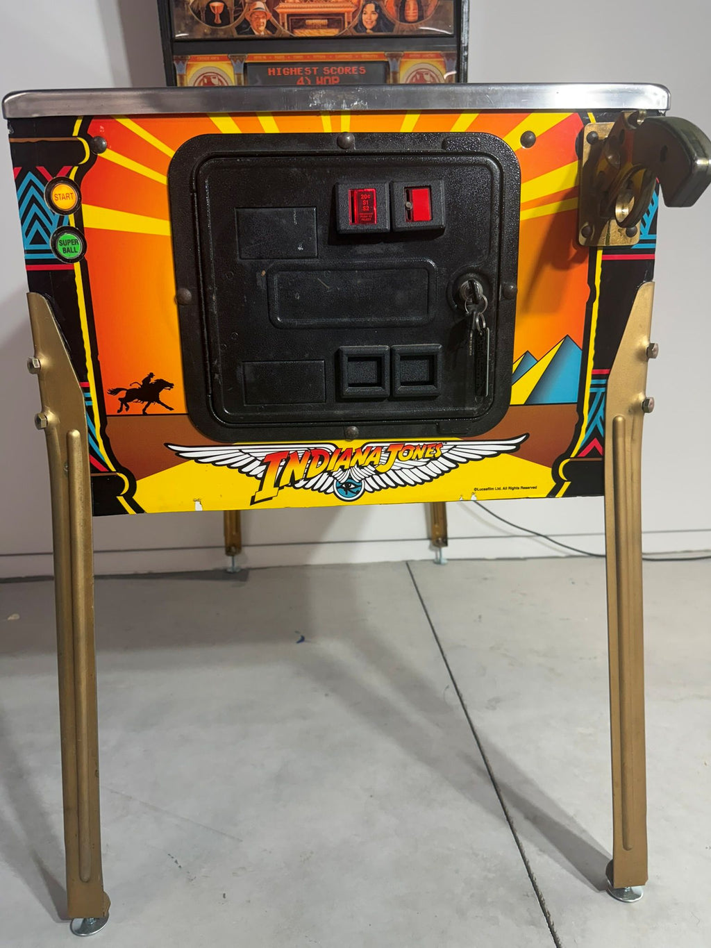 🤠 RESTORED Indiana Jones: The Pinball Adventure (Williams) – Showroom Condition 🤠