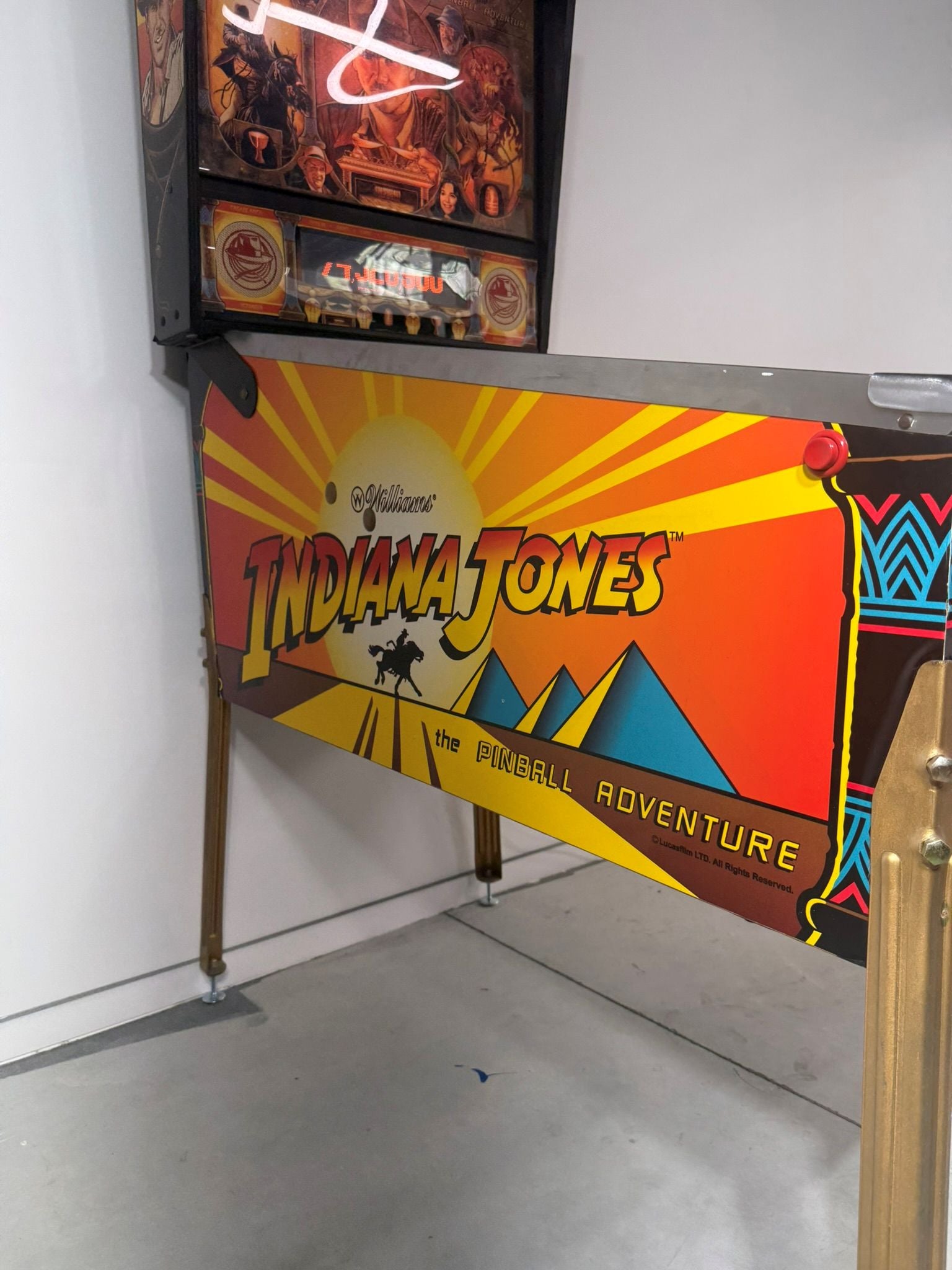 🤠 RESTORED Indiana Jones: The Pinball Adventure (Williams) – Showroom Condition 🤠