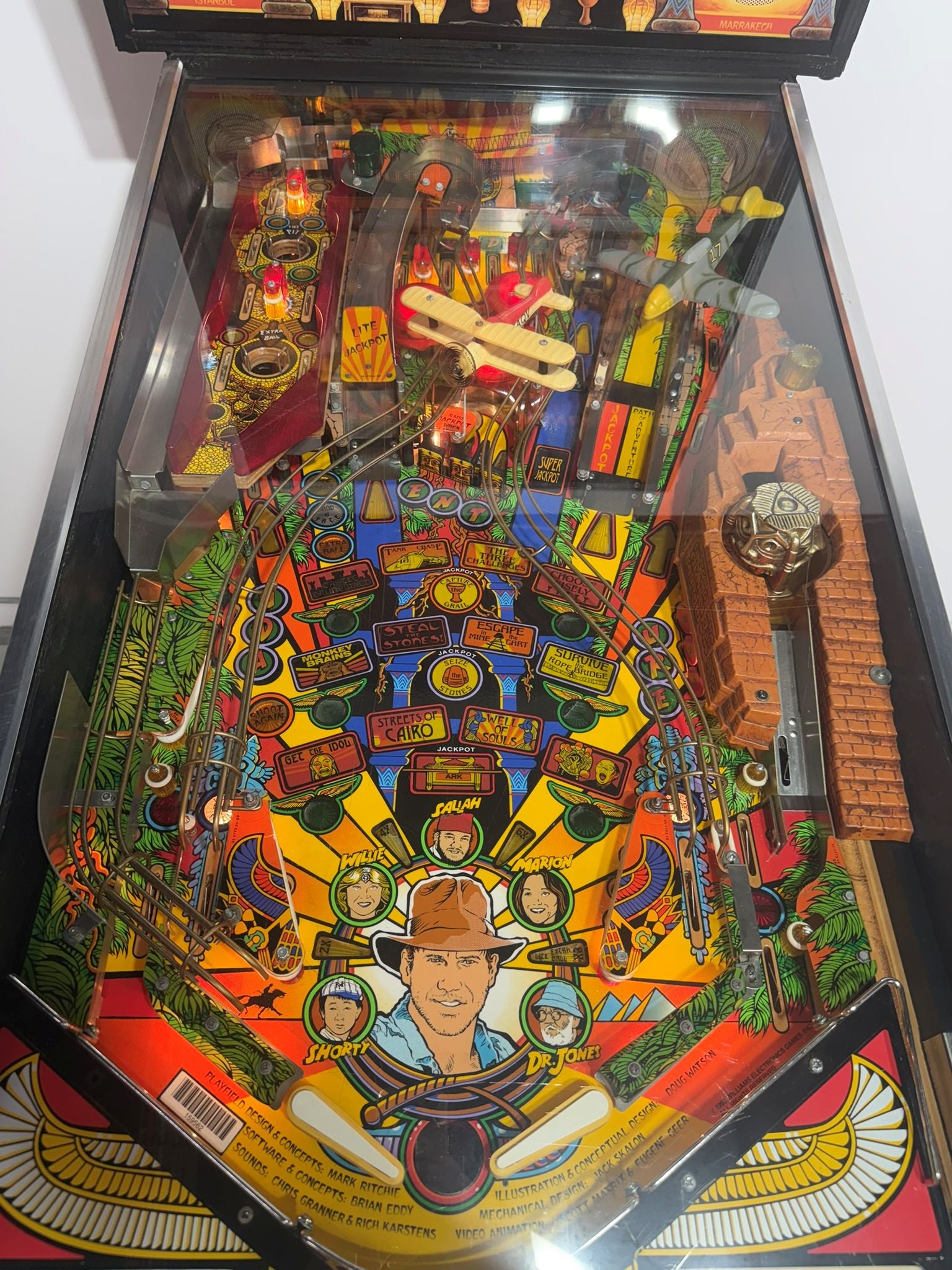 🤠 RESTORED Indiana Jones: The Pinball Adventure (Williams) – Showroom Condition 🤠