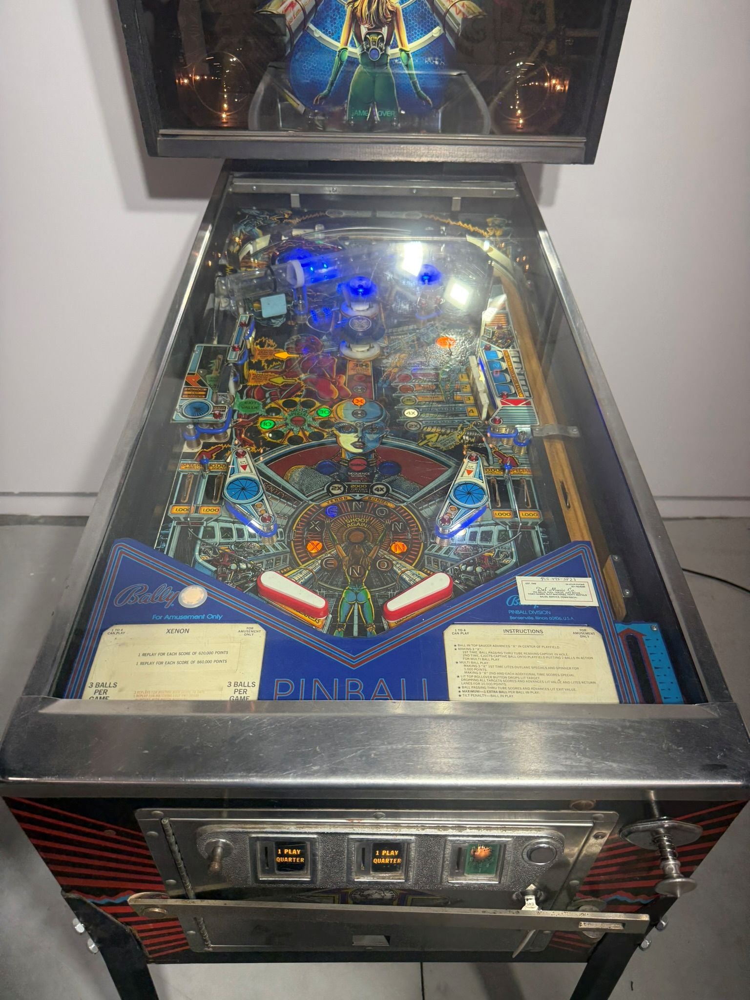 🌌 RESTORED Xenon Pinball (Bally) – Showroom Condition 🌌