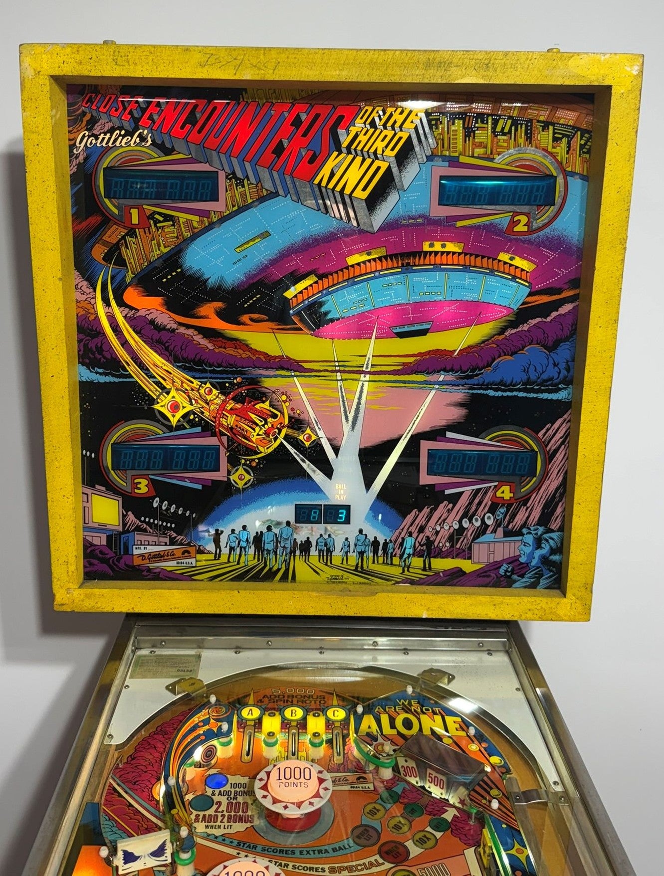 🛸 RESTORED Close Encounters of the Third Kind (Gottlieb) – Excellent Condition 🛸