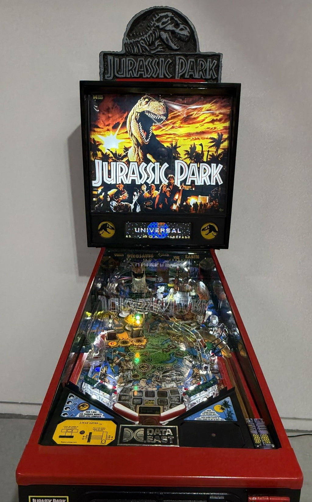 Jurassic Park Pinball (Data East) – Showroom Condition 🦖