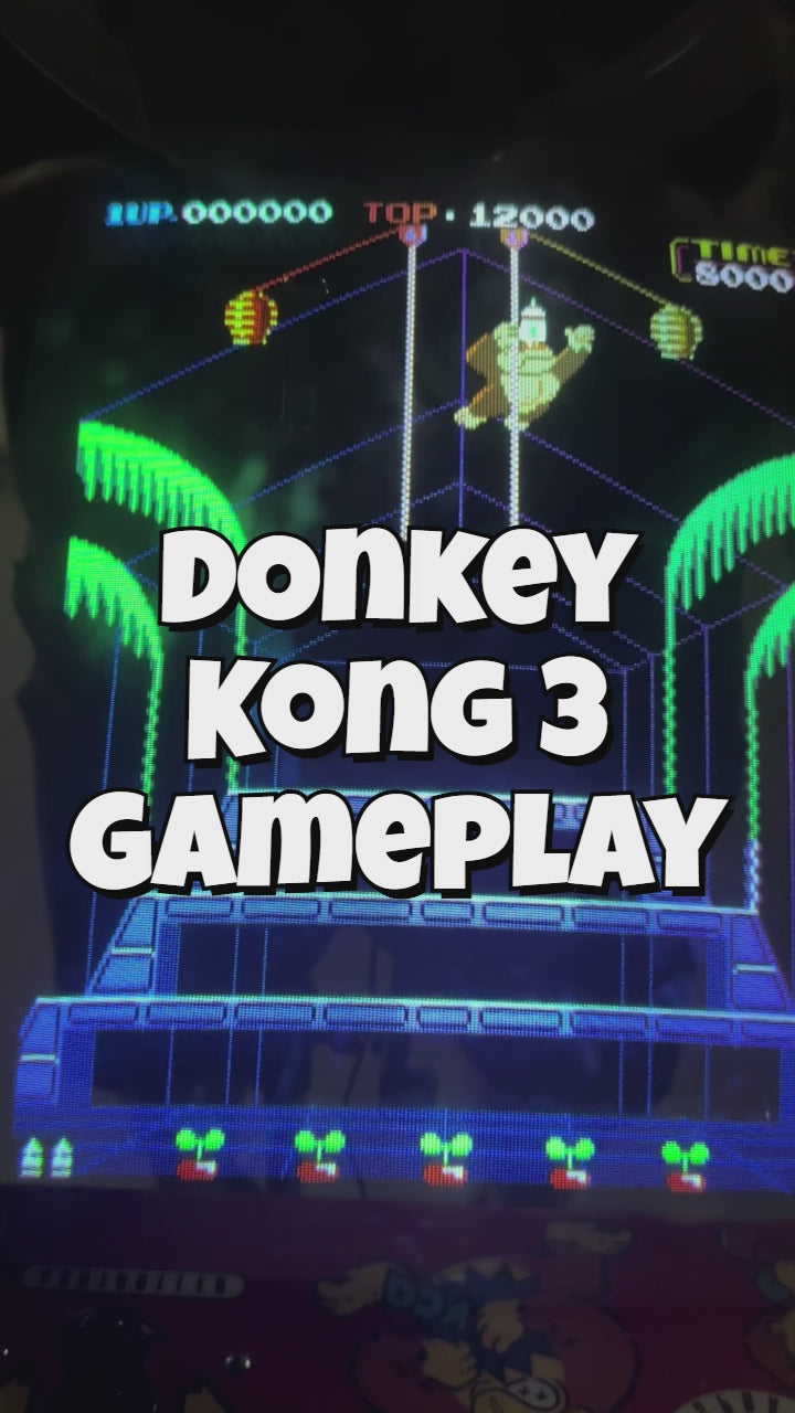 🐵 Donkey Kong 3 Arcade Machine — Restored with New Artwork